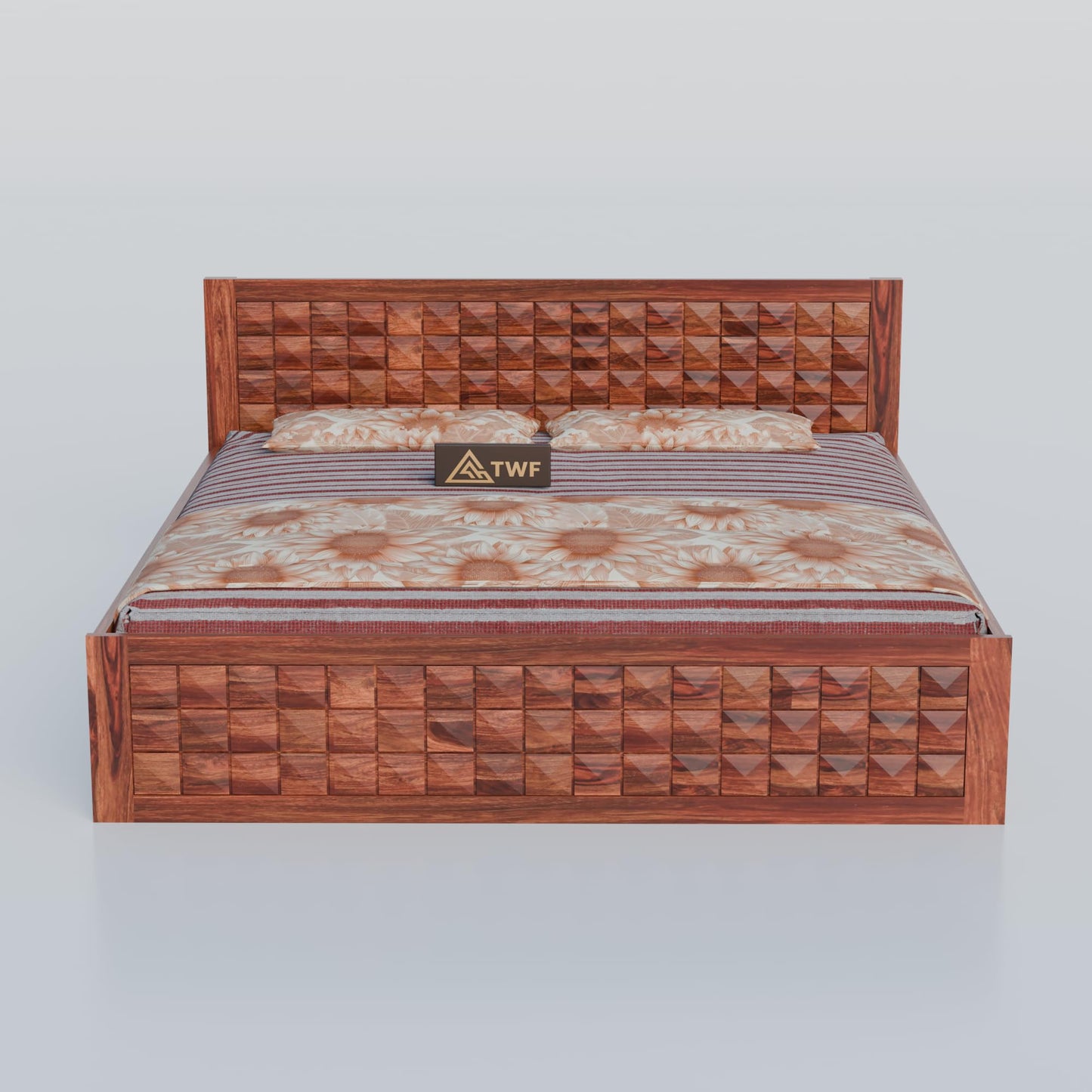 Royal Marwar Sheesham Wood Bed with Storage Box |  - view 3