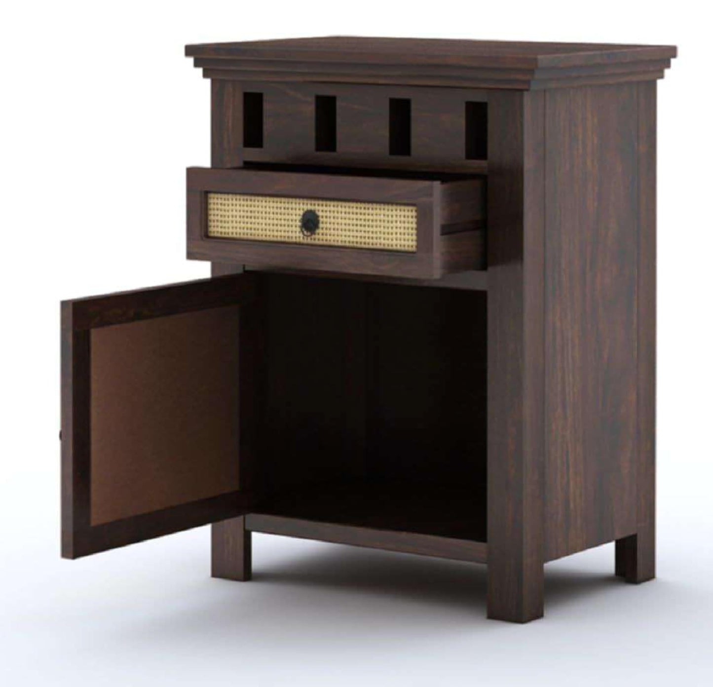 Royal Marwar Sheesham Wood Bedside Table | 1 Door  - view 8