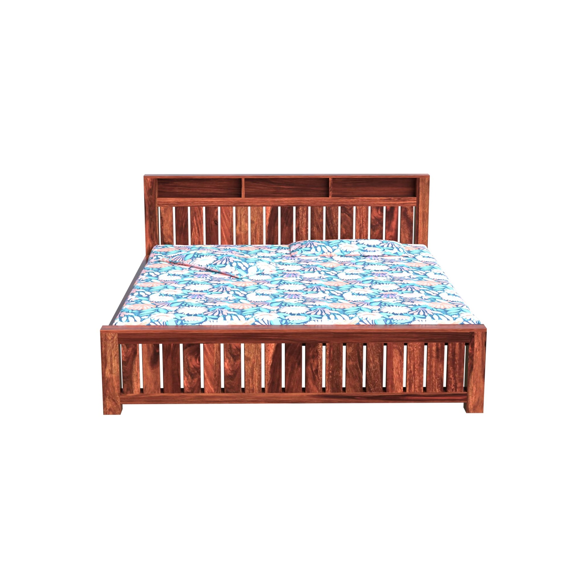 Royal Marwar Solid Sheesham Wood Bed Without Stora - view 3