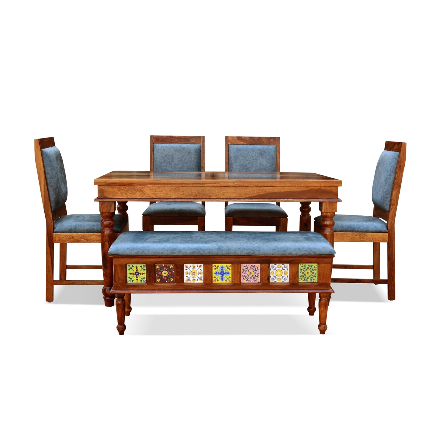 Royal Marwar Solid Sheesham Wood Dining Table Set  - view 5