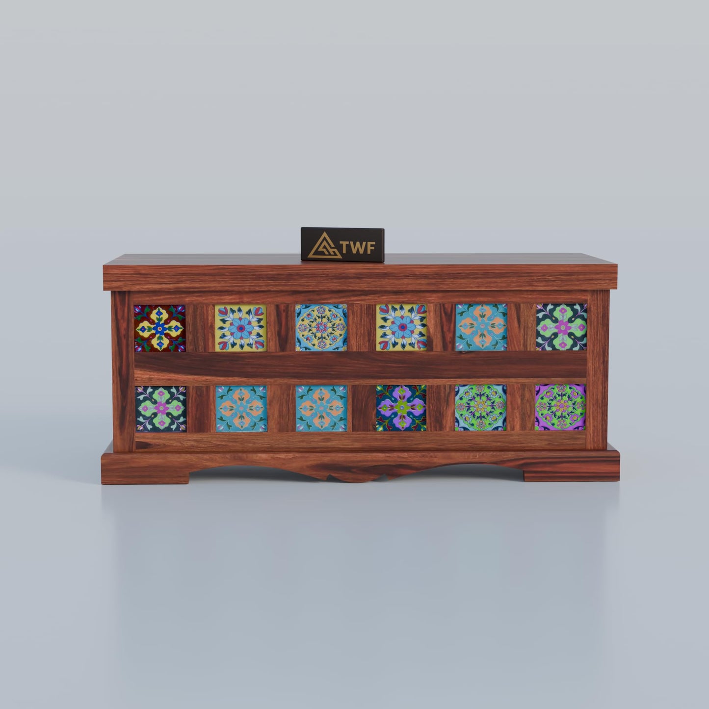 Royal Marwar Solid Sheesham Wood Trunk Storage Box - view 5