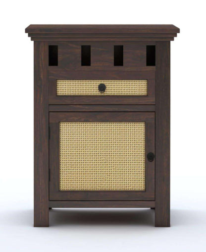 Royal Marwar Sheesham Wood Bedside Table | 1 Door  - view 10