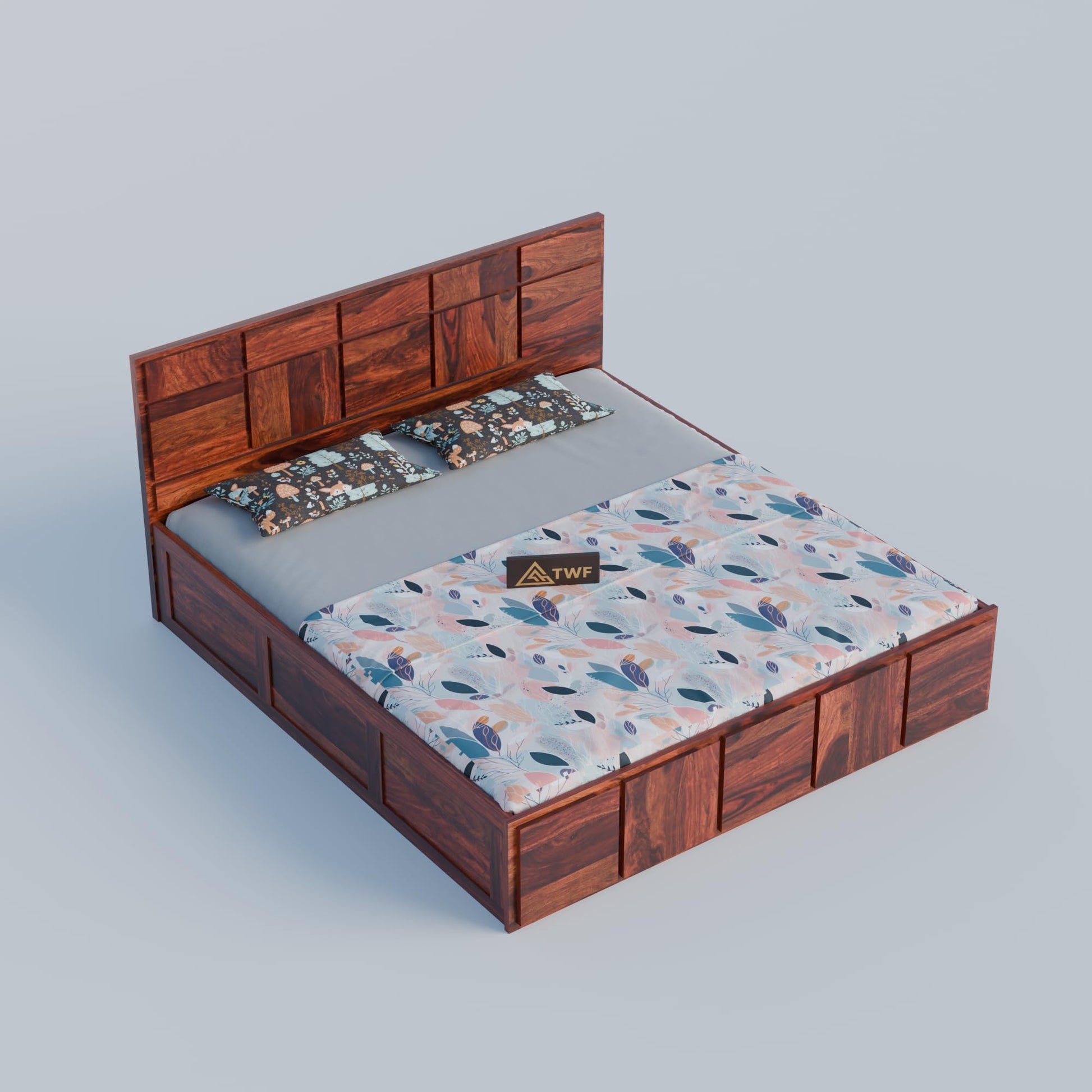 Royal Marwar Sheesham Wood Bed with Storage Box |  - view 3