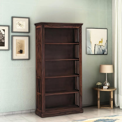 Royal Marwar Solid Sheesham Wood Bookshelf with 5  - view 7