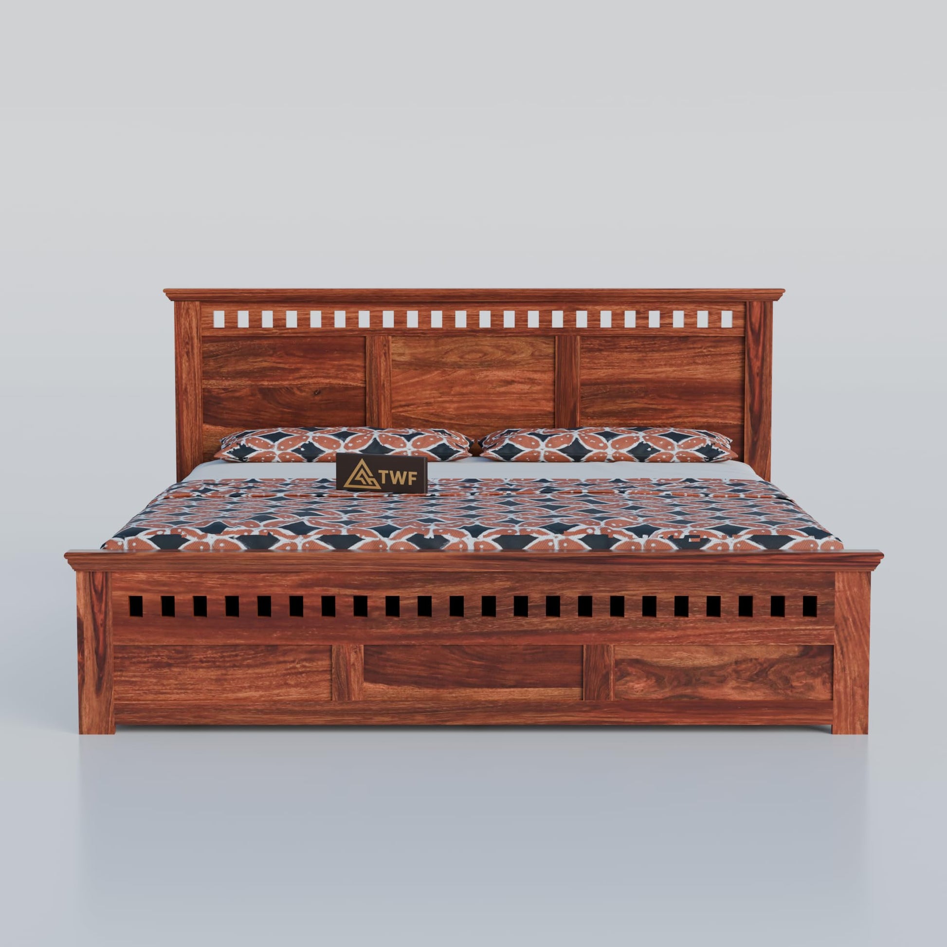 Royal Marwar Sheesham Wood Bed with Storage Box |  - view 4