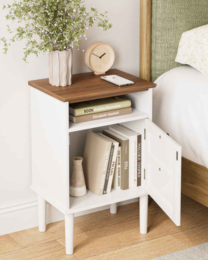 Royal Marwar Solid Mango Wood 3 Drawer Bedside Table | Honey Finish | Modern Nightstand for Bedroom