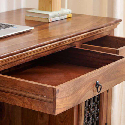 Royal Marwar Solid Sheesham Wood Study Table | 3 D - view 5