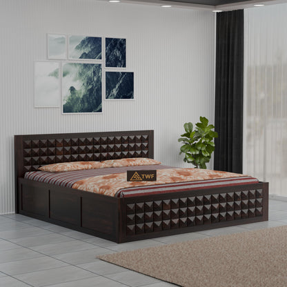 Royal Marwar Sheesham Wood Bed with Storage Box |  - view 7