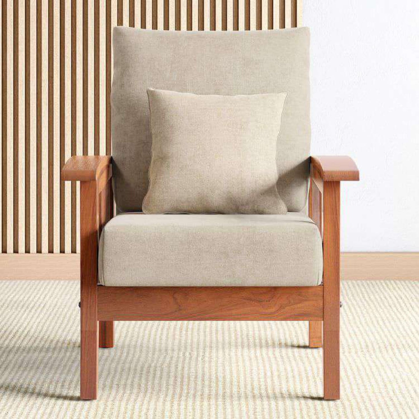Royal Marwar Solid Sheesham Wood 1 Seater Sofa | W - view 15