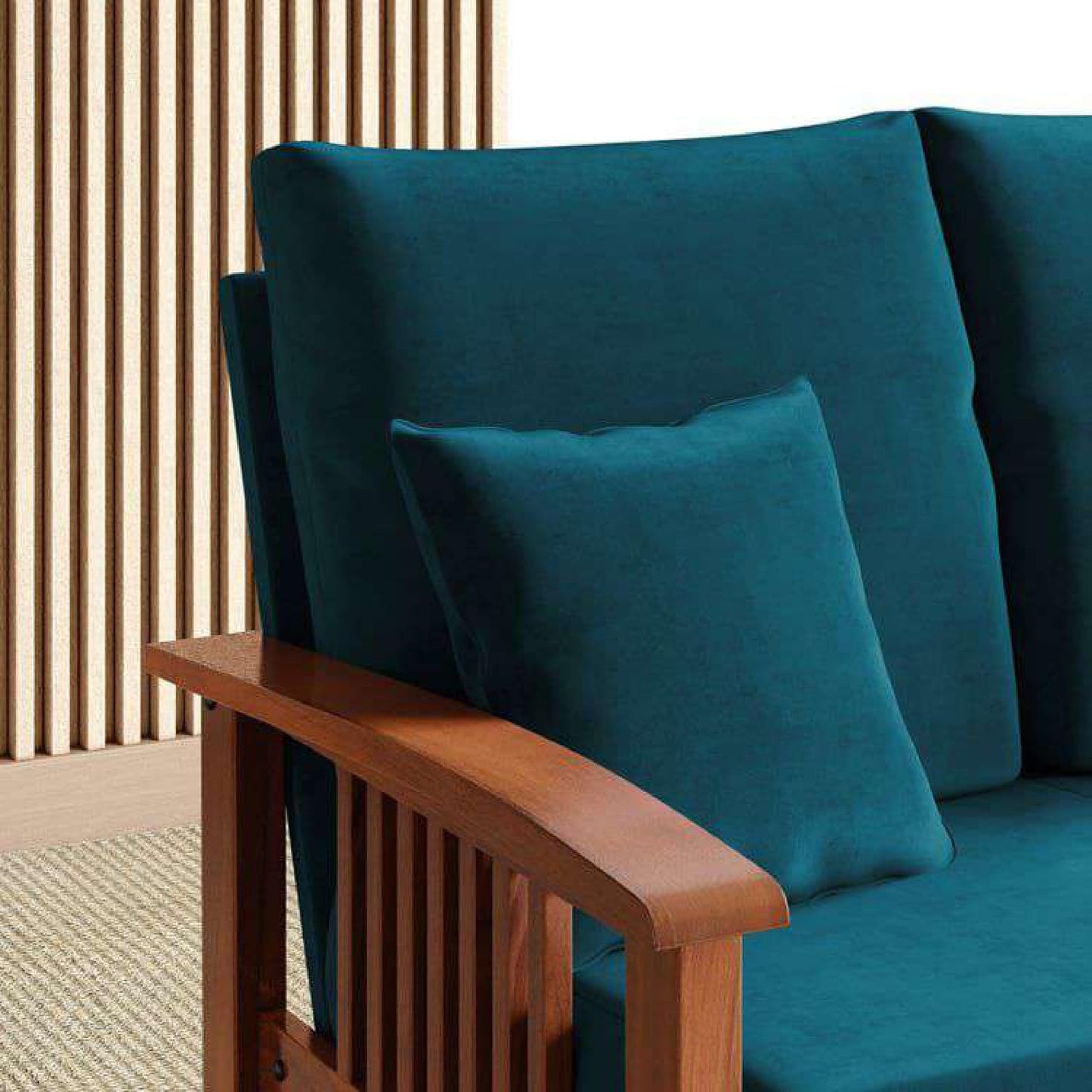 Royal Marwar Solid Sheesham Wood Sofa | 2 Seater & - view 4