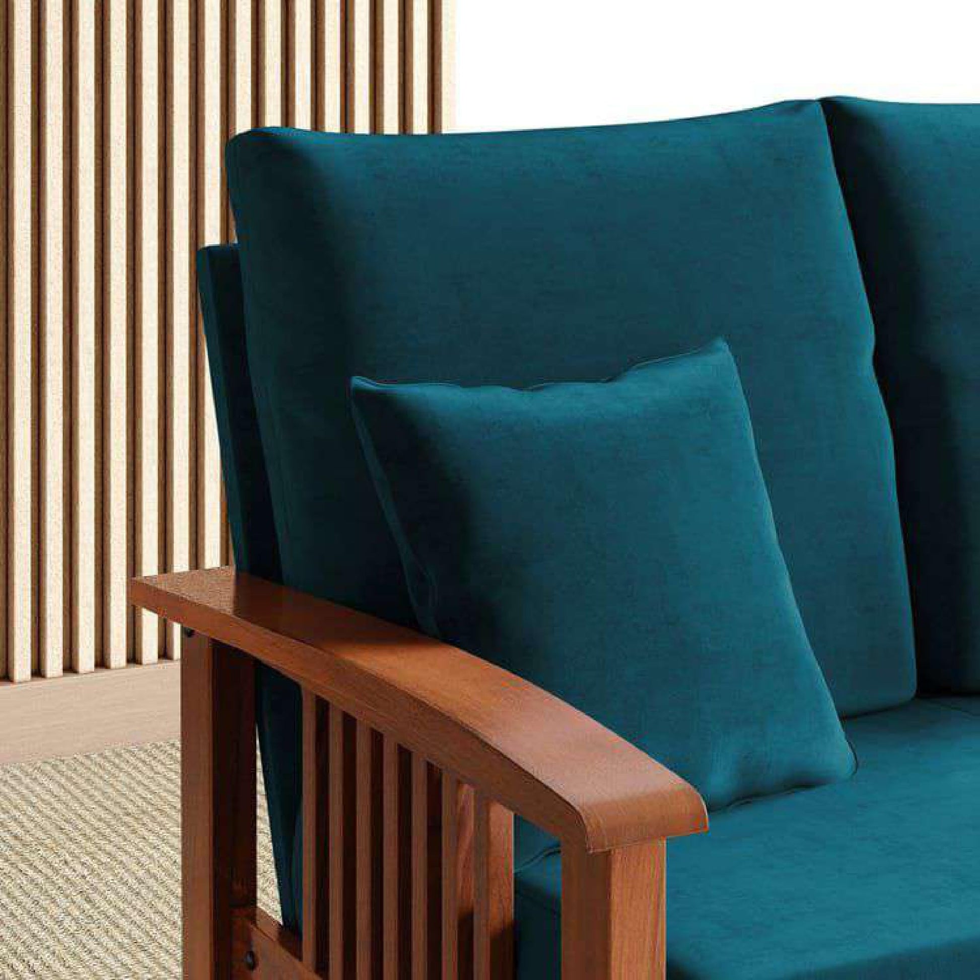 Royal Marwar Solid Sheesham Wood Sofa | 2 Seater & - view 4