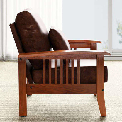 Royal Marwar Solid Sheesham Wood 1 Seater Sofa | L - view 3