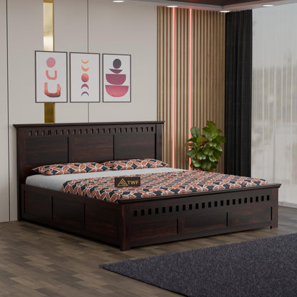 Royal Marwar Sheesham Wood Bed with Storage Box |  - view 7