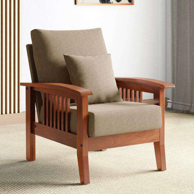 Royal Marwar Solid Sheesham Wood 1 Seater Sofa | W - view 8