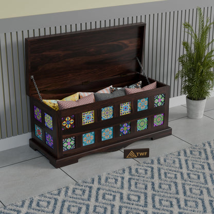 Royal Marwar Solid Sheesham Wood Trunk Storage Box - view 9