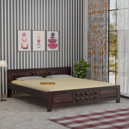 Royal Marwar Solid Sheesham Wood Bed Without Stora - view 7
