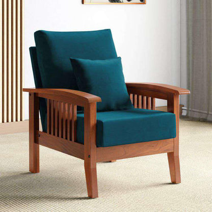 Royal Marwar Solid Sheesham Wood 1 Seater Sofa | W - view 19