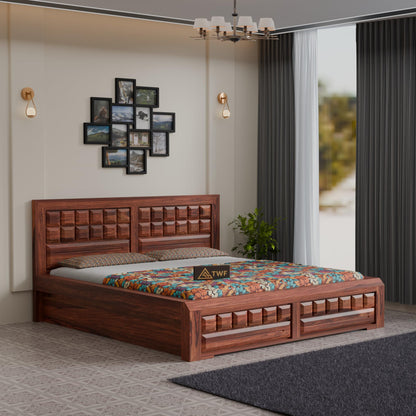 Royal Marwar Sheesham Wood Bed with Storage Box |  - view 13