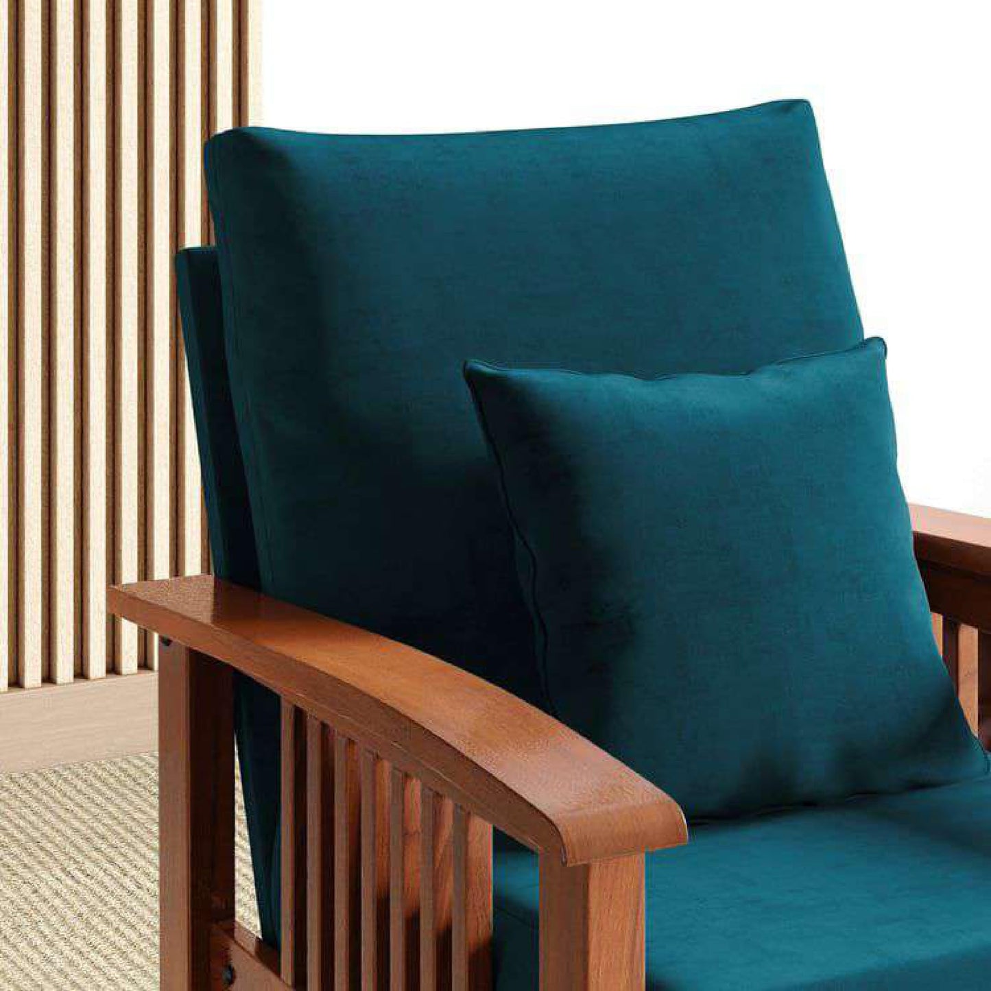 Royal Marwar Solid Sheesham Wood 1 Seater Sofa | W - view 22