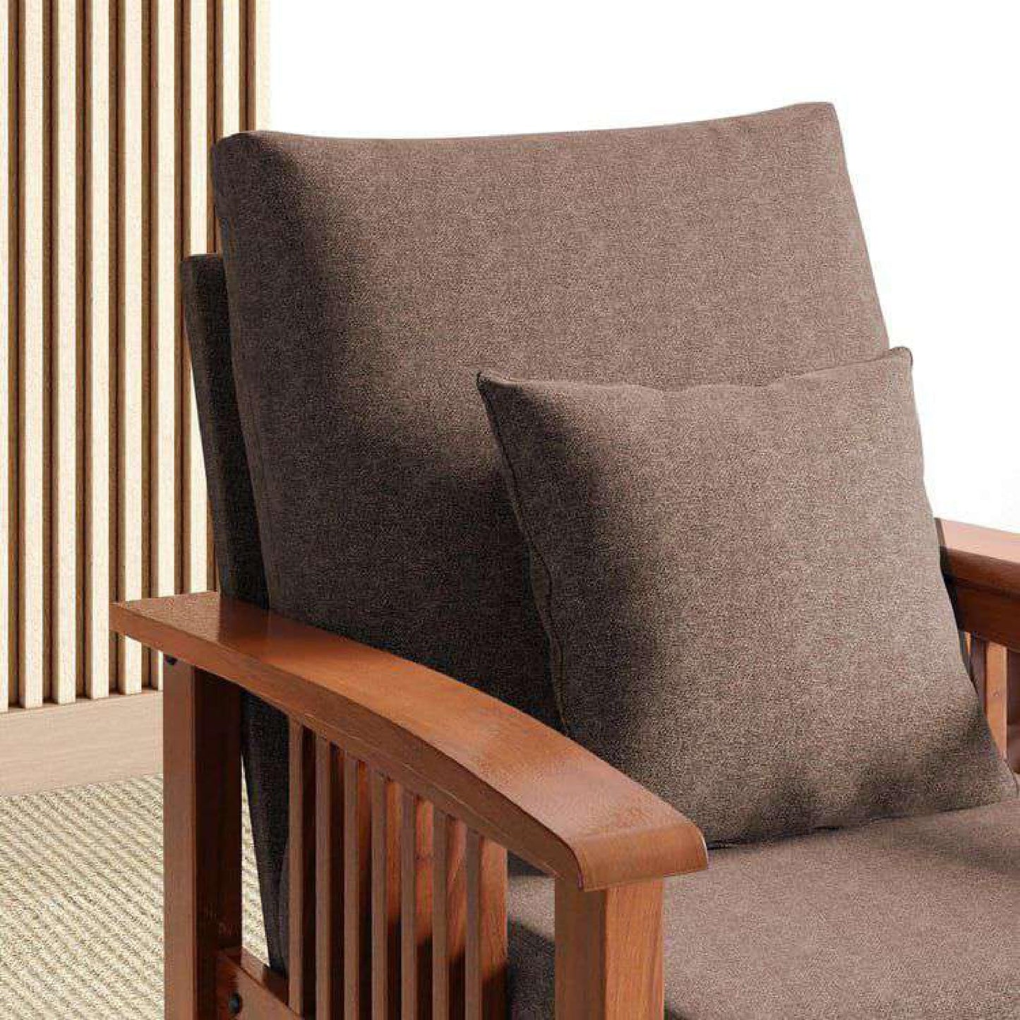 Royal Marwar Solid Sheesham Wood 1 Seater Sofa | W - view 4