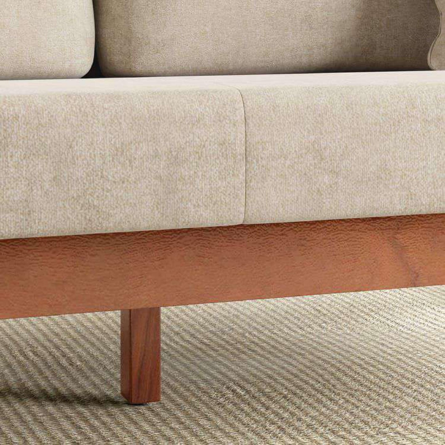 Royal Marwar Solid Sheesham Wood Sofa | 2 Seater & - view 12