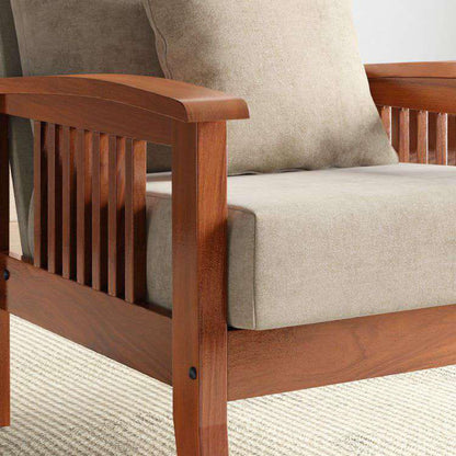 Royal Marwar Solid Sheesham Wood 1 Seater Sofa | W - view 17