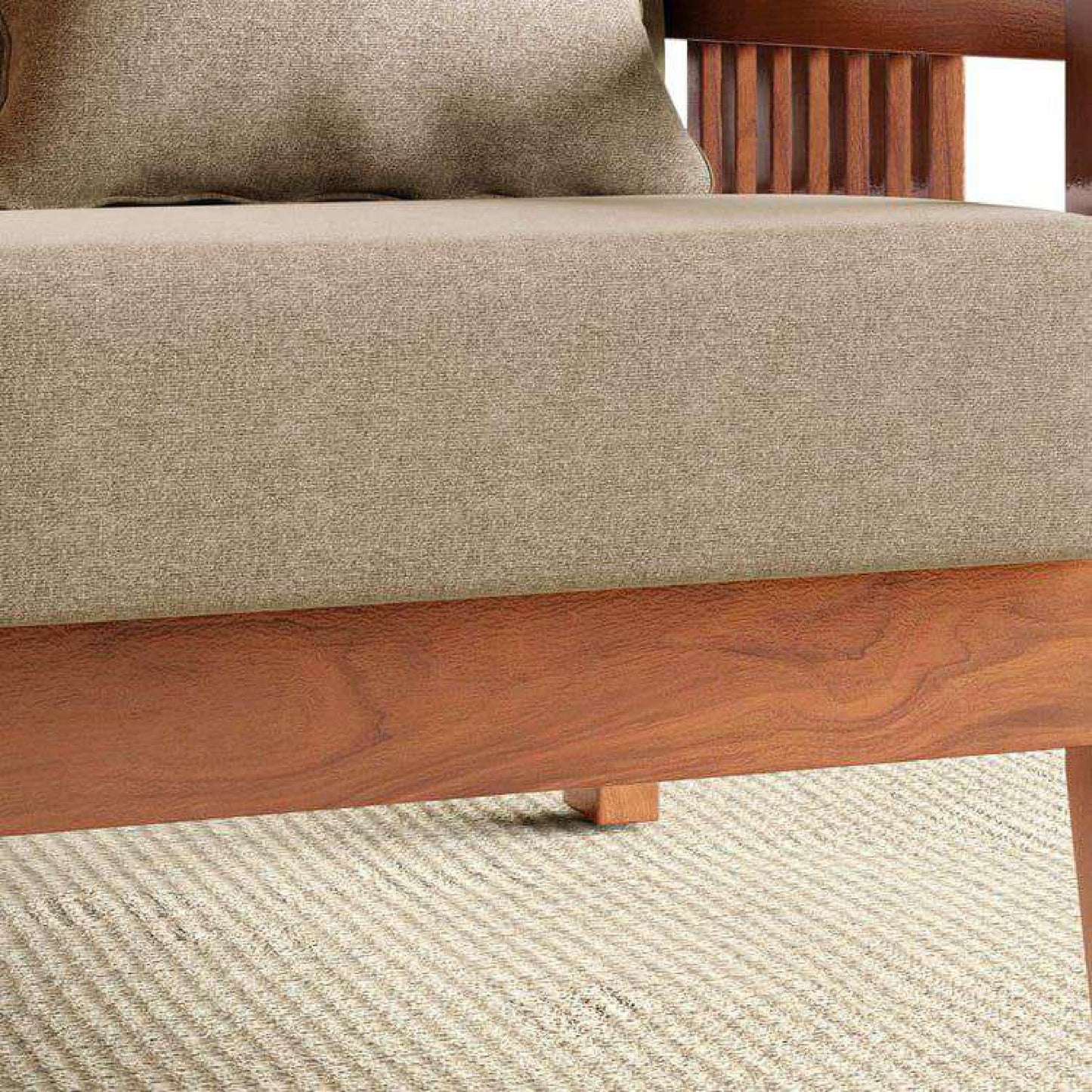 Royal Marwar Solid Sheesham Wood 1 Seater Sofa | W - view 11