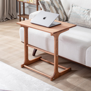 Royal Marwar Solid Sheesham Wood Laptop Table | Multipurpose Side Table | Study & Bedside Table | Honey Finish & Walnut Finish
