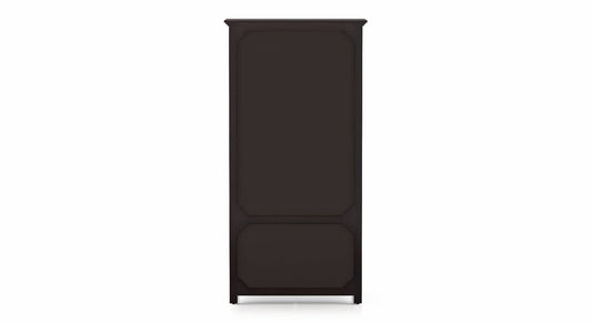 Royal Marwar Solid Sheesham Wood 2 Door Wardrobe with Drawers | Handcrafted Wooden Almirah | Walnut Finish