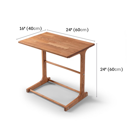 Royal Marwar Solid Sheesham Wood Laptop Table | Multipurpose Side Table | Study & Bedside Table | Honey Finish & Walnut Finish