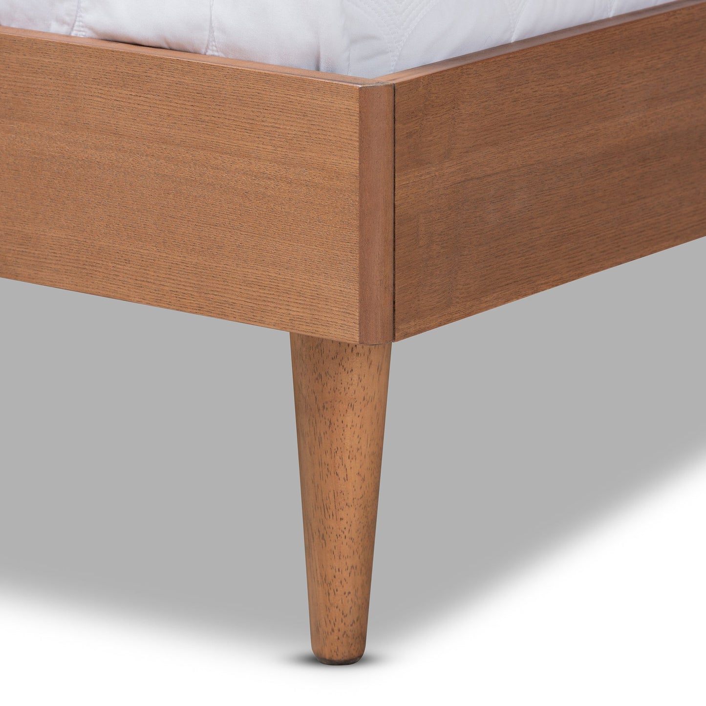 Royal Marwar Solid Sheesham Wood Queen Size Cane Bed | Modern Wooden Platform Bed | Premium Honey Finish | Without Storage